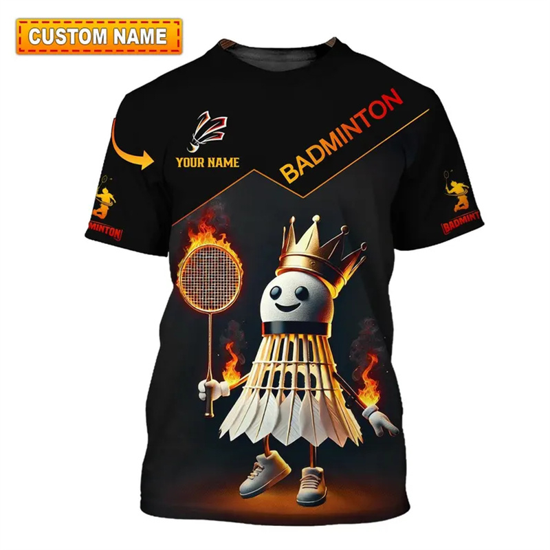 Badminton Lovers - الريشة الرياضة تي شيرت ملابس للرجال