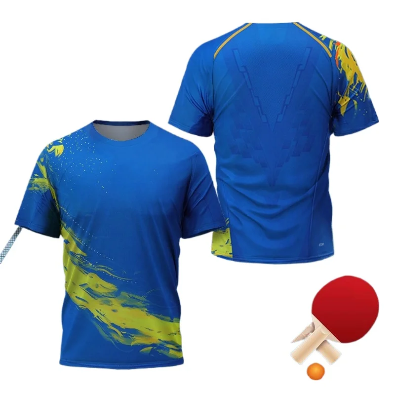 قميص رياضي للرجال بتصميم تنس ا - مراجعة Badminton Lovers وسعره